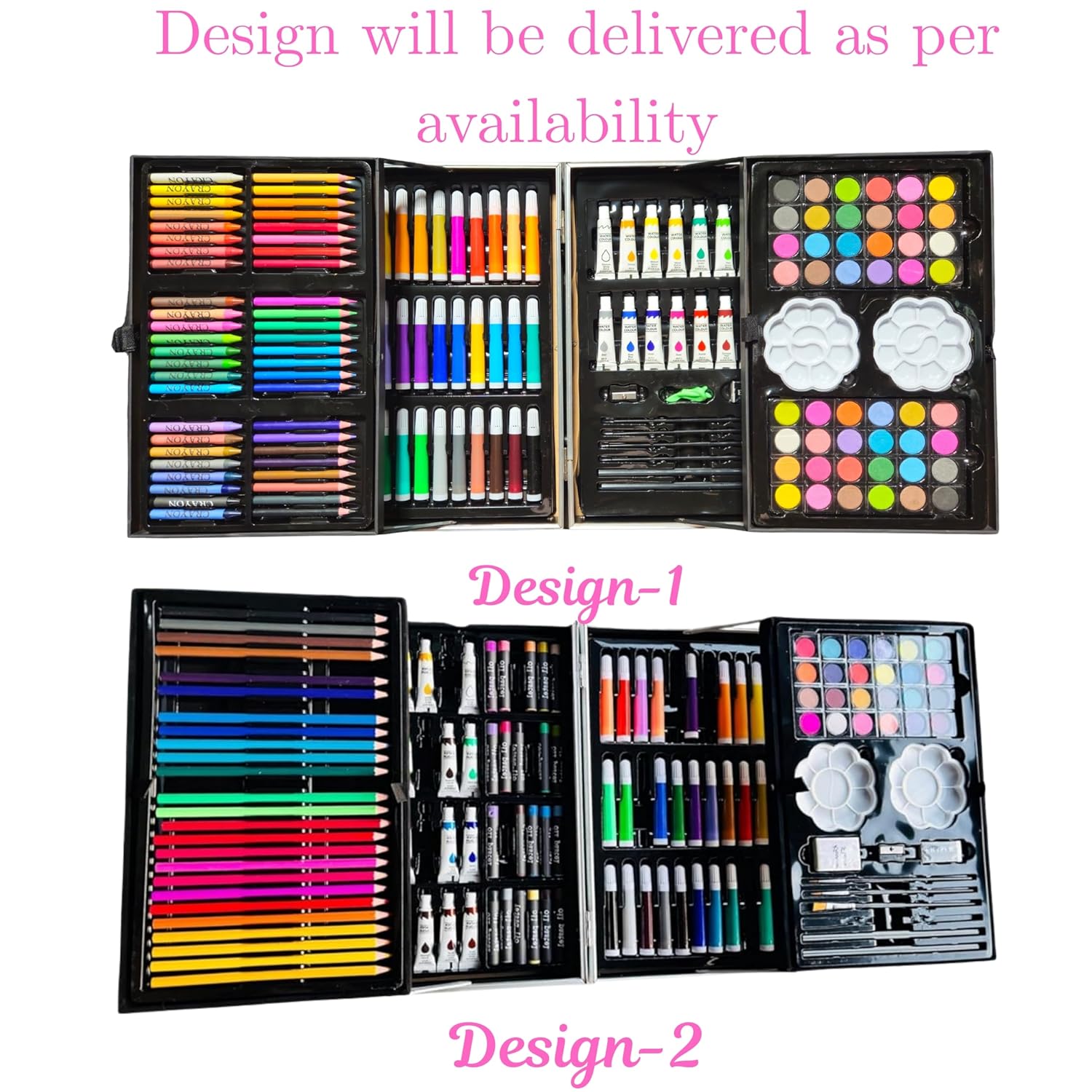145 Pieces Art Set for Kids with Unicorn Theme Storage Case, Art and Craft Supplies Kit for Drawing and Painting with Oil Pastel, Water Color, Color Pencils, Sketch Pen
