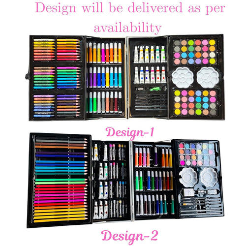 145 Pieces Art Set for Kids with Unicorn Theme Storage Case, Art and Craft Supplies Kit for Drawing and Painting with Oil Pastel, Water Color, Color Pencils, Sketch Pen
