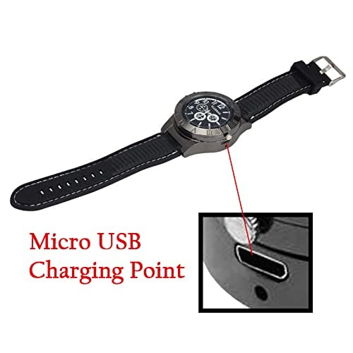Electronic Cigarette Lighter Watch with USB Rechargeable Sporty Wristwatch Stylish Cigarette Lighter Watch, Multifunctional